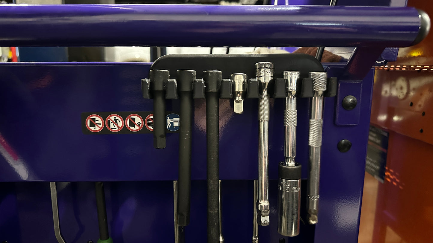 3/8th side mount extension holder for service cart