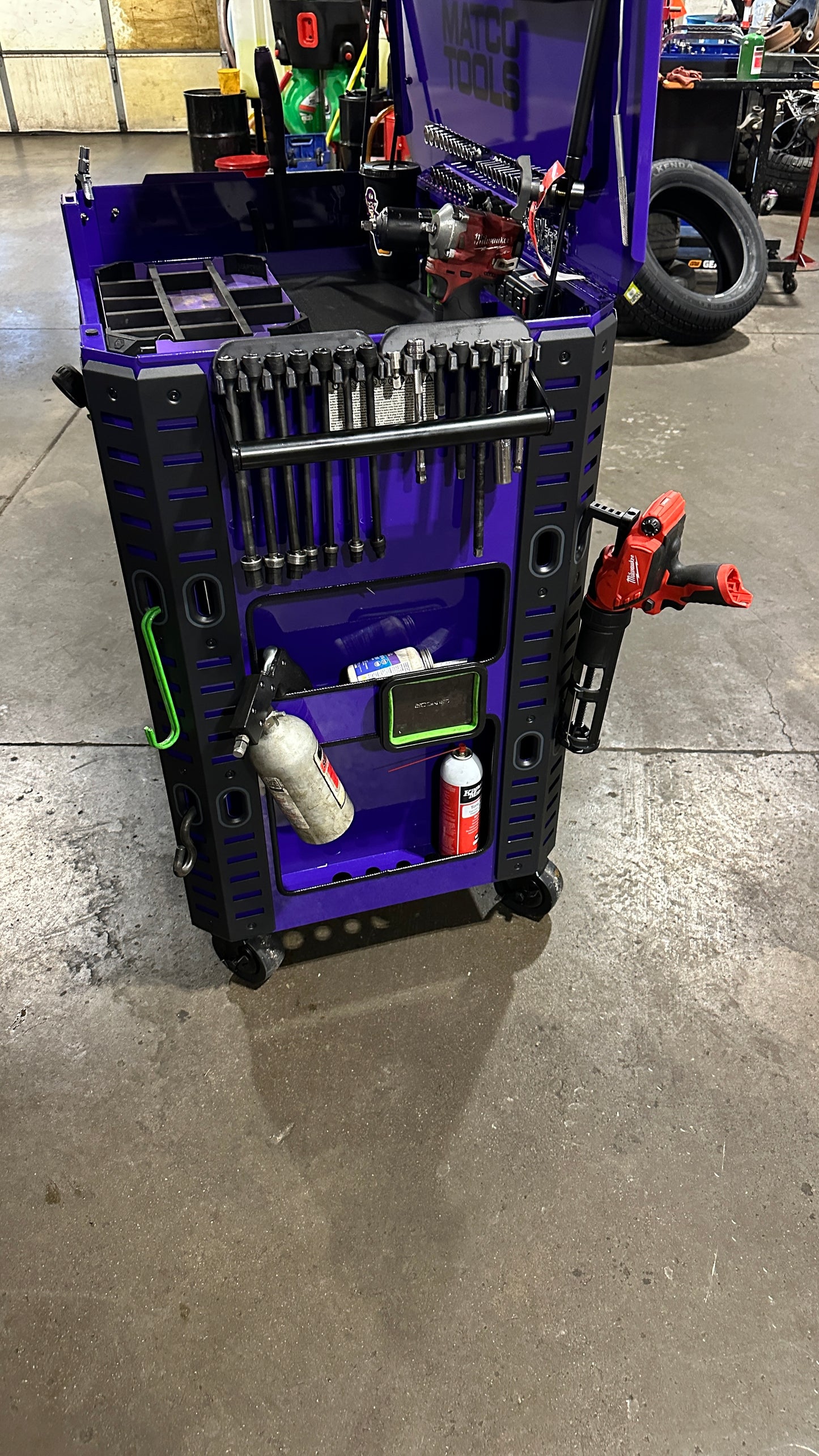 3/8th side mount extension holder for service cart