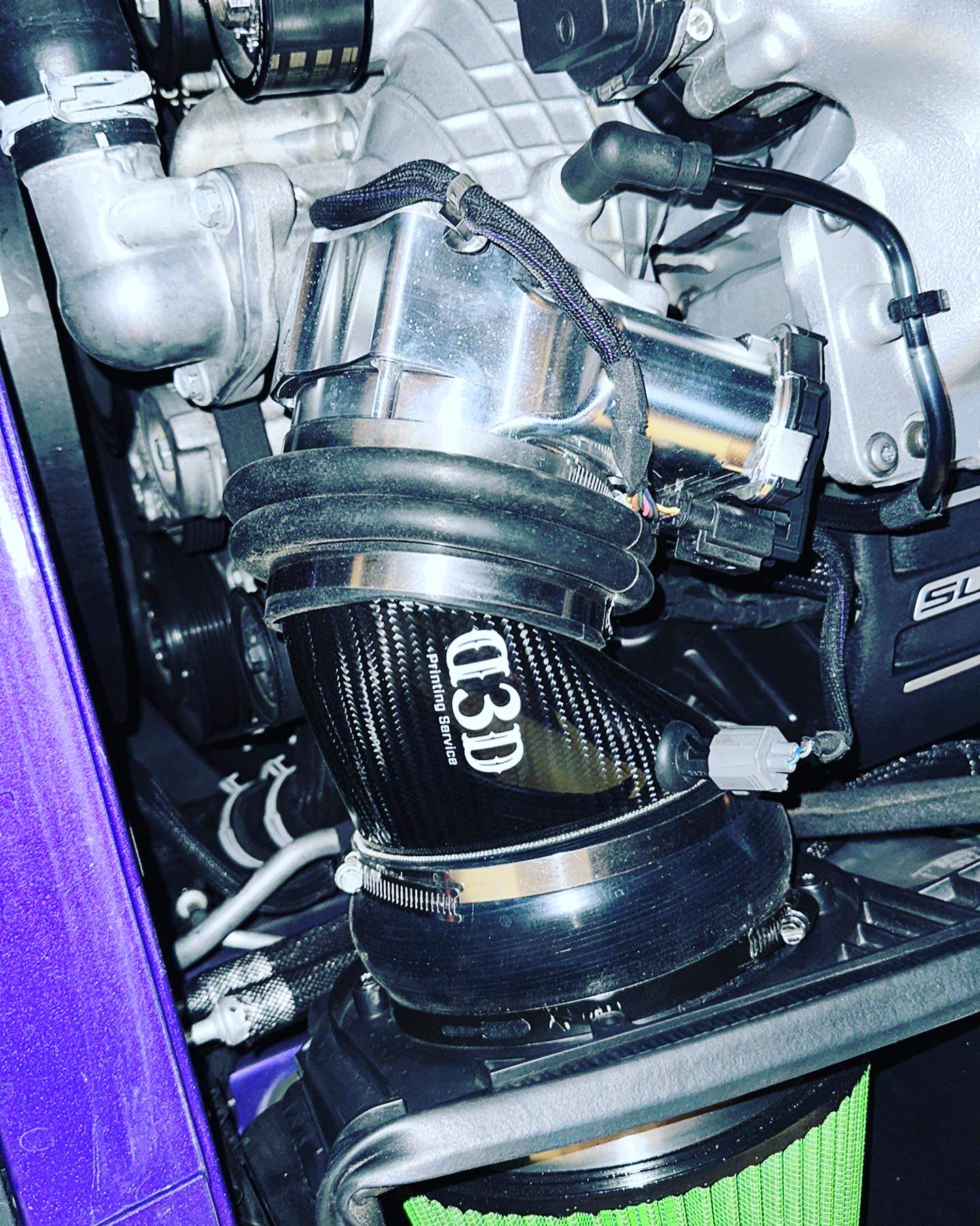 Dodge Redeye Carbon Fiber Intake System OEM Open air box system tube replacement