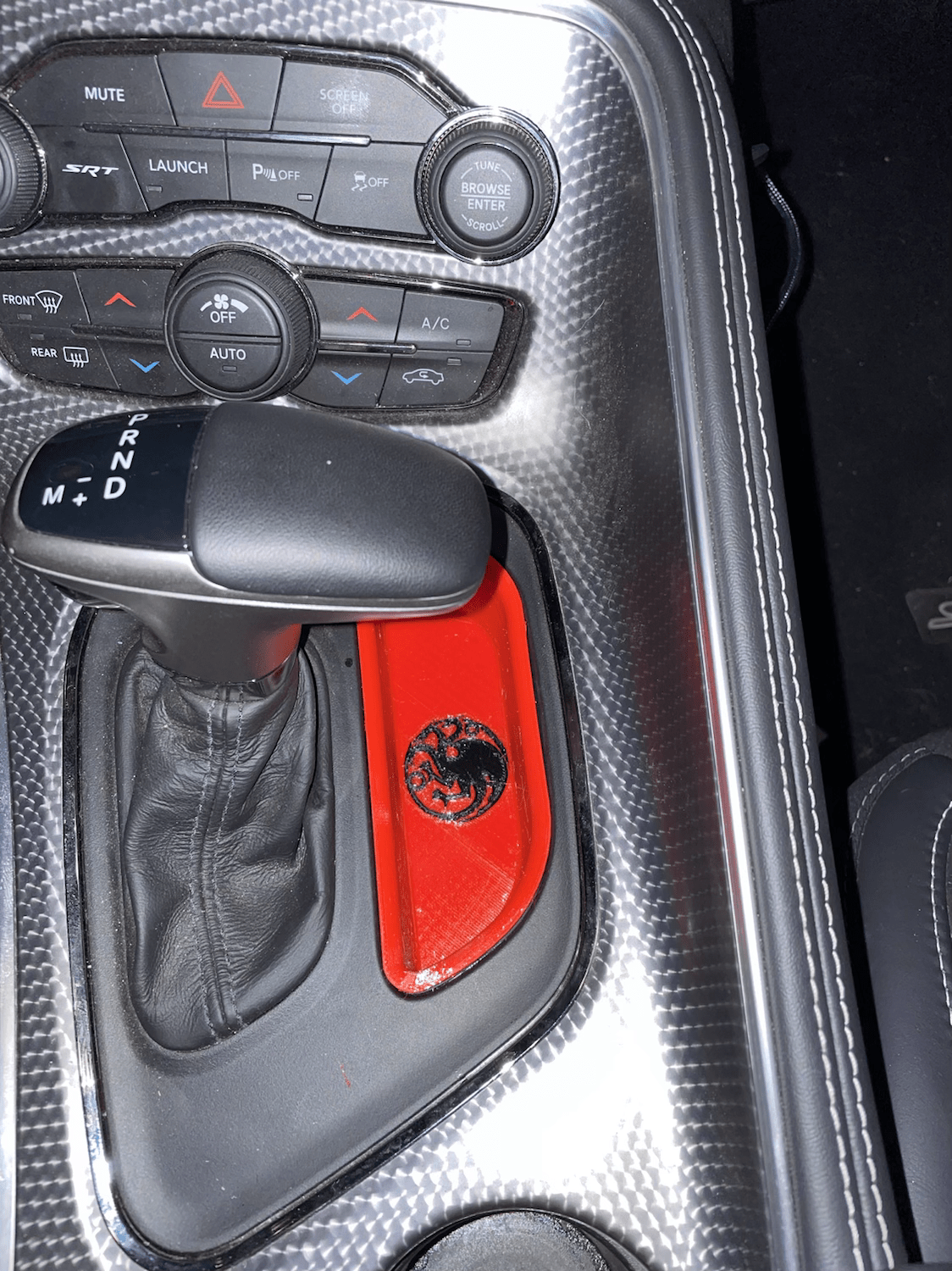 Dodge challenger coin catch tray