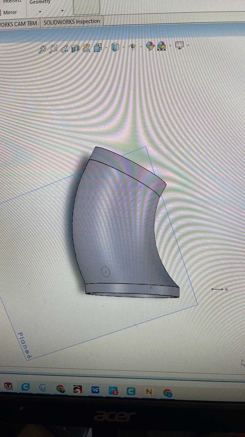 Custom Dodge Hellcat intake tubes