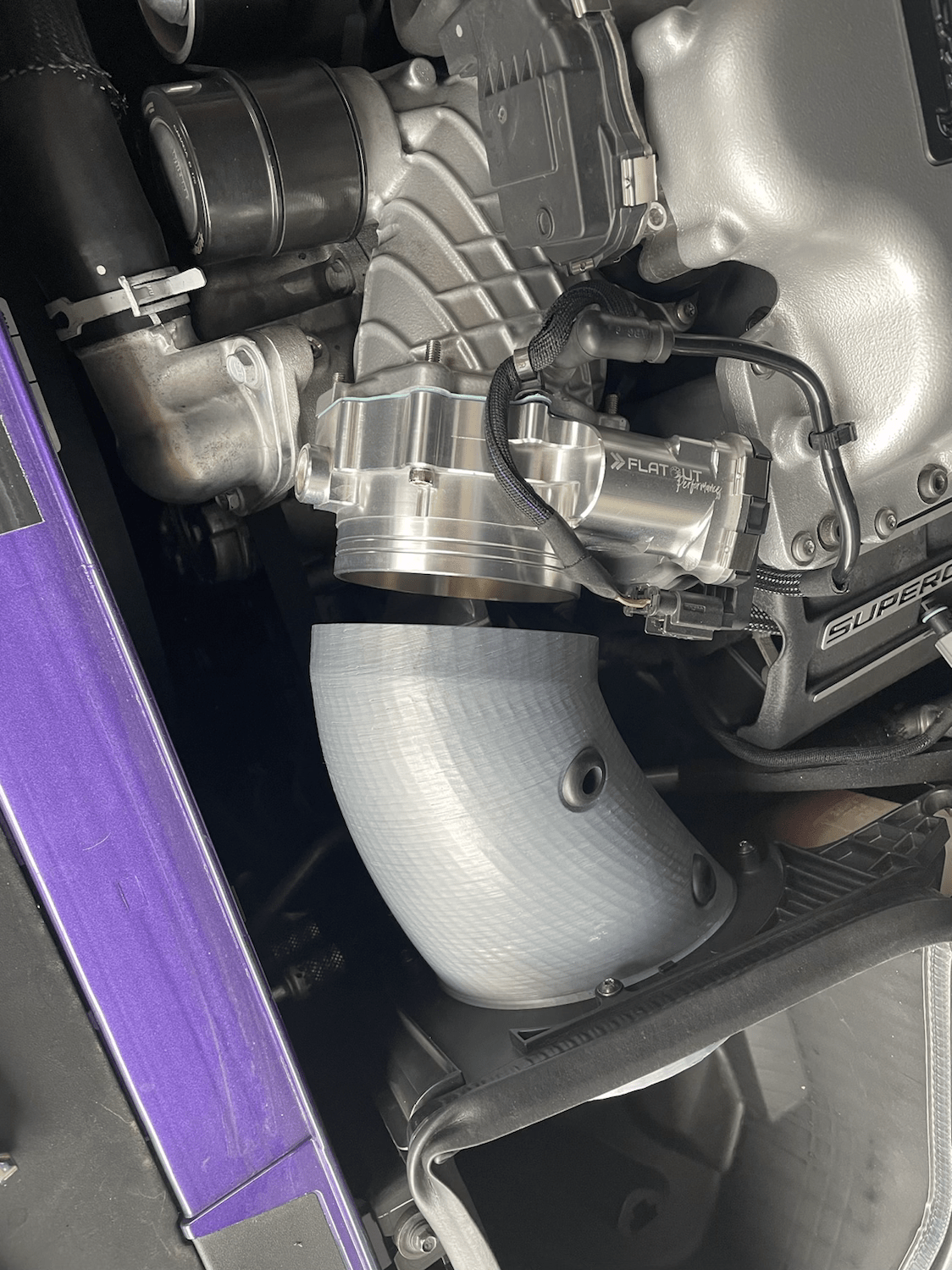 Custom Dodge Hellcat intake tubes