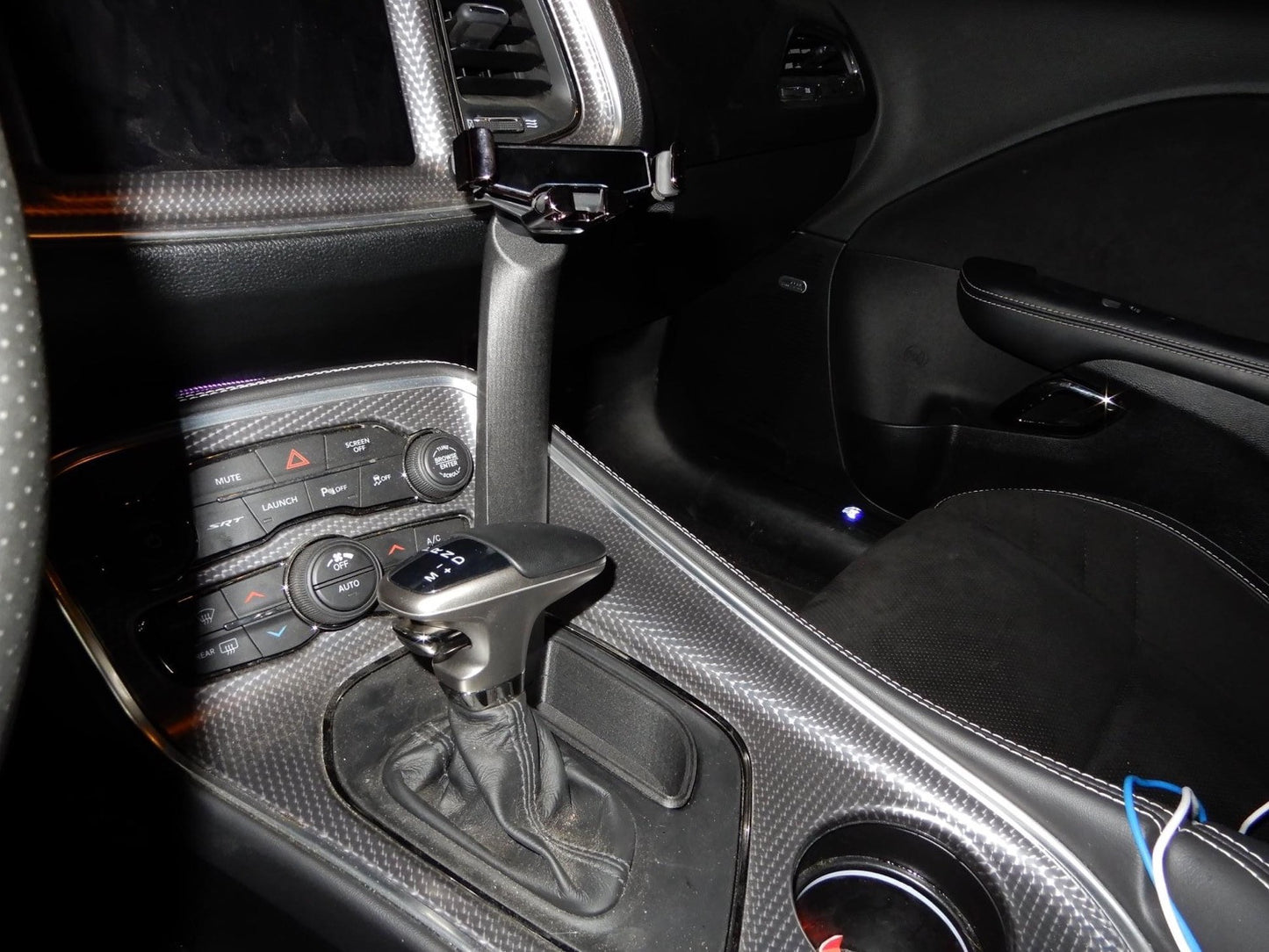 Dodge Challenger coin cup phone holder